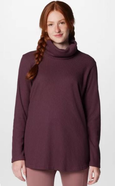 SALE! Women's Holly Hideaway Waffle Cowl Neck Pullover | Columbia