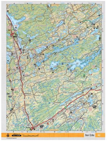 Bon Echo Adventure Topographic Map | CCON42 | Backroad Maps – Adventure ...