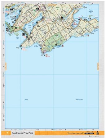 Sandbanks Provincial Park Adventure Map | CCON 7 | Backroad Maps