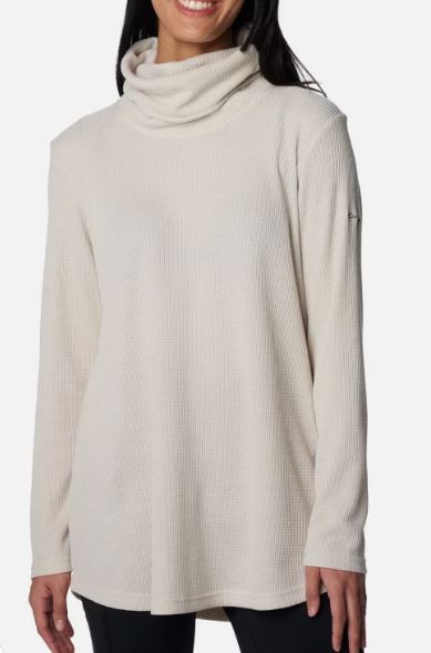 SALE! Women's Holly Hideaway Waffle Cowl Neck Pullover | Columbia