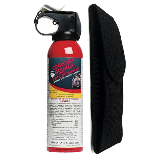 32-Foot Bear Spray (8.1 oz.) With Holster | Counter Assault