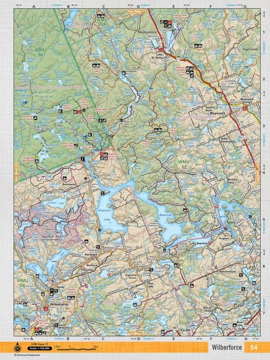 Wilberforce Adventure Topographic Map | CCON54 | Backroad Mapbooks