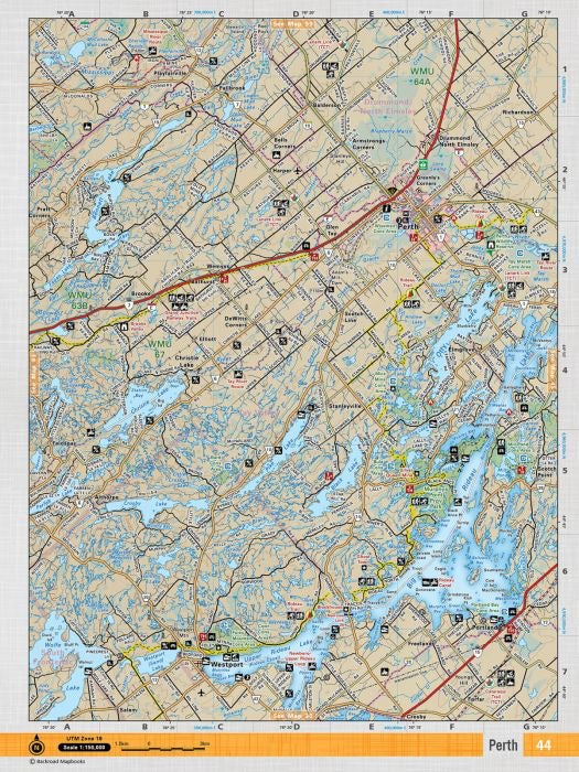 Perth Adventure Topographic Map | CCON44 | Backroad Mapbooks