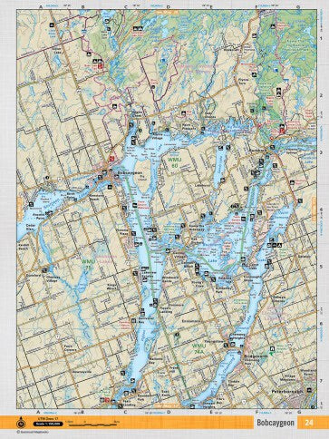 Bobcaygeon Topographical Waterproof Map | CCON24 | Backroad Mapbooks